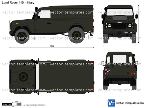 Land Rover Defender 110 military