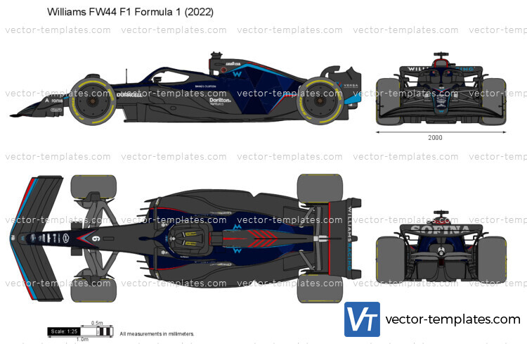 Williams FW44 F1 Formula 1