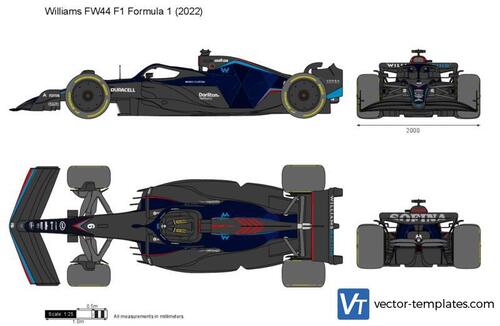 Williams FW44 F1 Formula 1