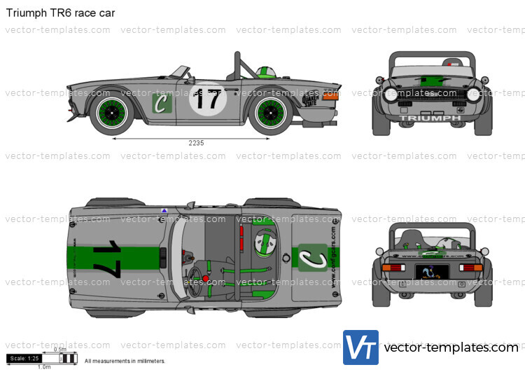 Triumph TR6 race car