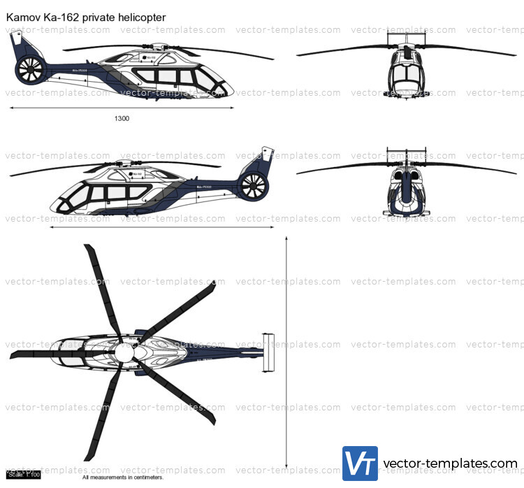 Templates - Helicopters - Kamov - Kamov Ka-162 private helicopter